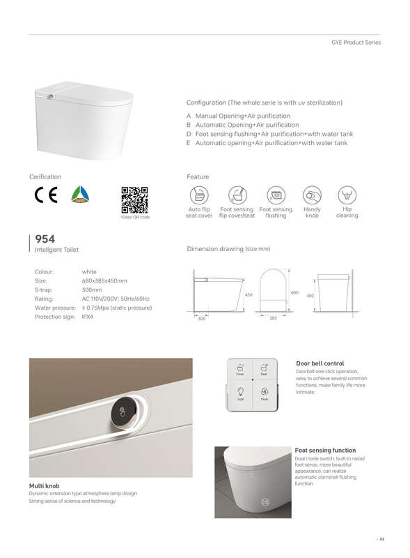Intelligent Toilet Tankless