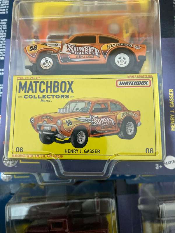 Matchbox collectors Henry J Gasser on card