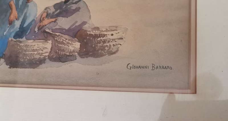 Two Original Giovanni Barbaro Watercolours