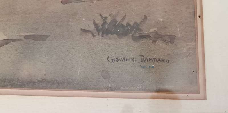 Two Original Giovanni Barbaro Watercolours