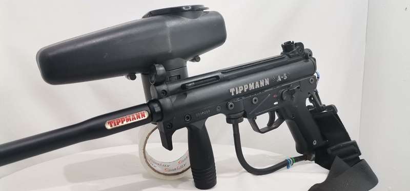 TIPPMANN A5 with 16" Sniper Barrel & ACCESSORIES