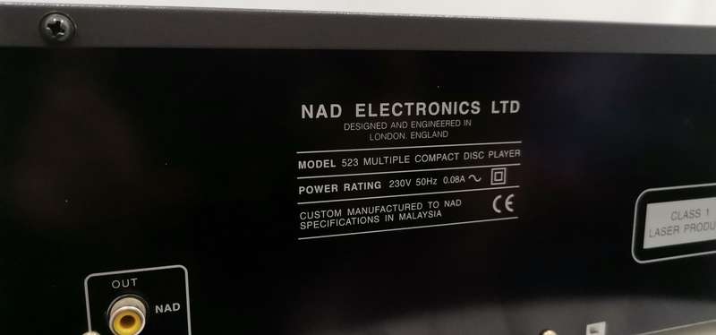 NAD 523 - Multi Disc CD Player with Remote Control & User Manual