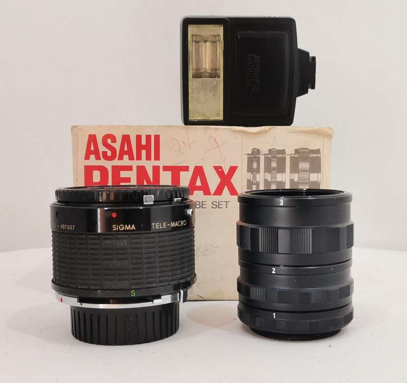 Minolta XG-M 35mm SLR Film Camera with Accessories