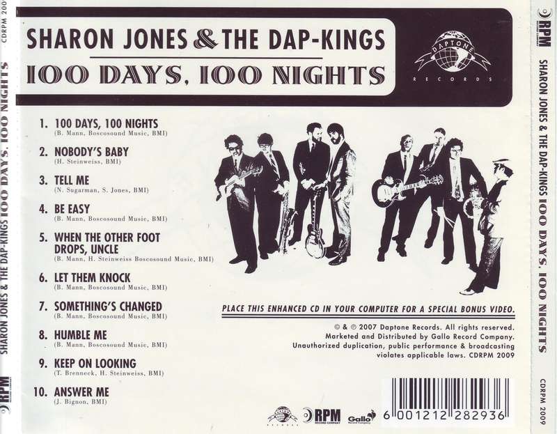 SHARON JONES & THE DAP-KINGS - 100 days, 100 nights (CD) CDRPM 2009  EX