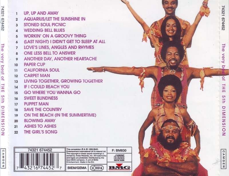 THE 5TH DIMENSION - The Very Best Of The 5th Dimension (CD) 74321 674452 EX