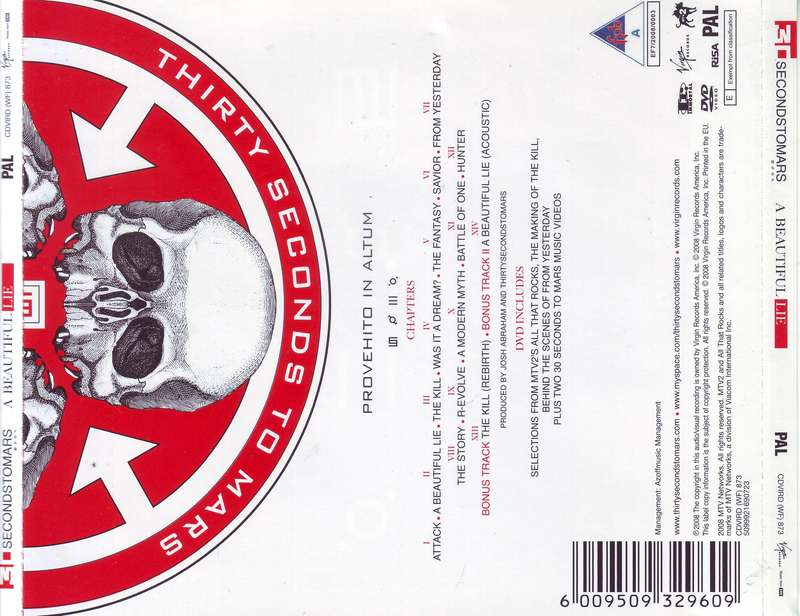 THIRTY SECONDS TO MARS - A beautiful lie (CD & DVD) CDVIRD (WF) 873 NM-