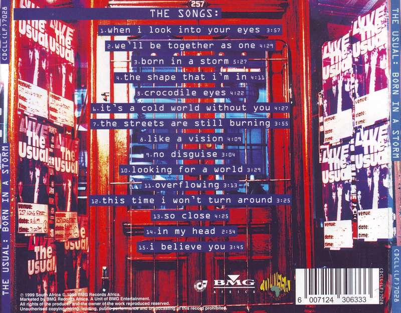 THE USUAL - Born in a storm (CD) CDCLL (LF) 7028 EX