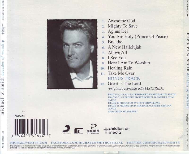 MICHAEL W. SMITH - Decades of worship (CD) PRCD0234101682 VG+