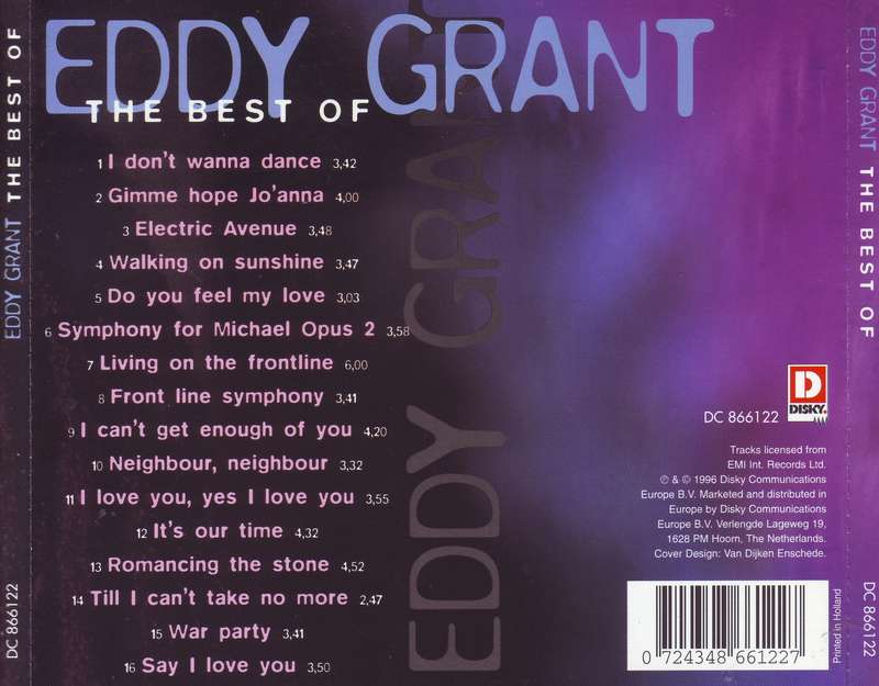 EDDY GRANT - The best of (CD)  DC 866122 VG+