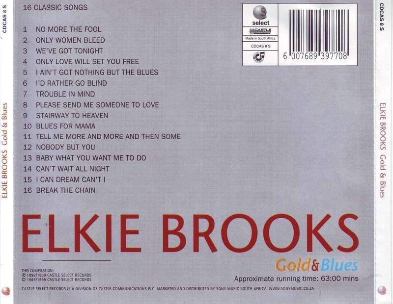 ELKIE BROOKS - Gold & blues (CD) CDCAS 8 S EX