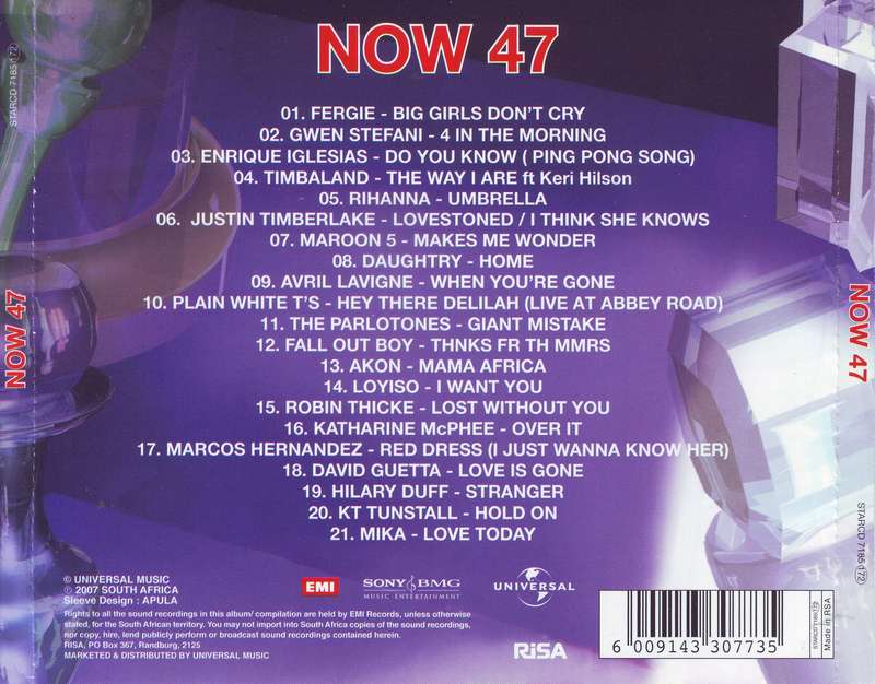 NOW 47 (SA) - Compilation (CD) STARCD 7185 NM-