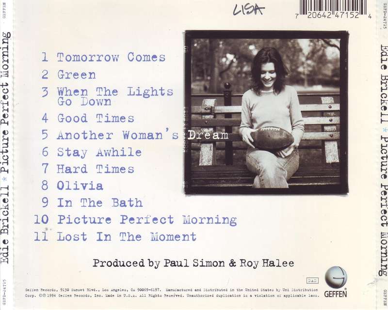 EDIE BRICKELL - Picture perfect morning (CD)  GEFD-24715 / DIDX 024106 VG