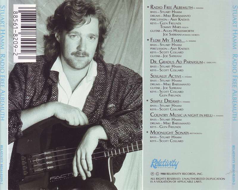 STUART HAMM - Radio free albemuth (CD) 88561-8209-2 EX