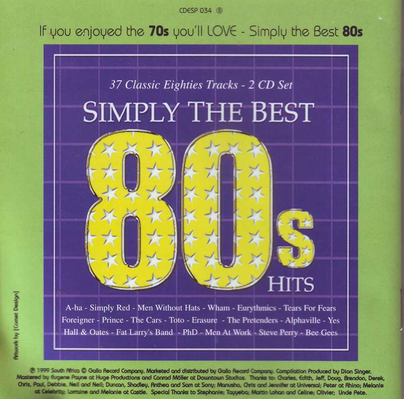 SIMPLY THE BEST 70'S HITS - Compilation (double CD, fatbox) CDESP 034 VG+