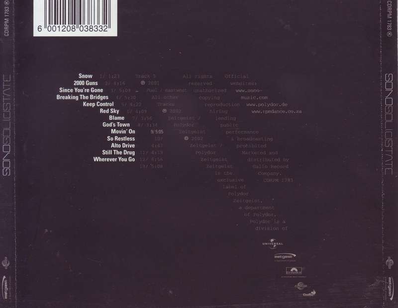 SONO - Solid state (CD) CDRPM 1783 K  VG+