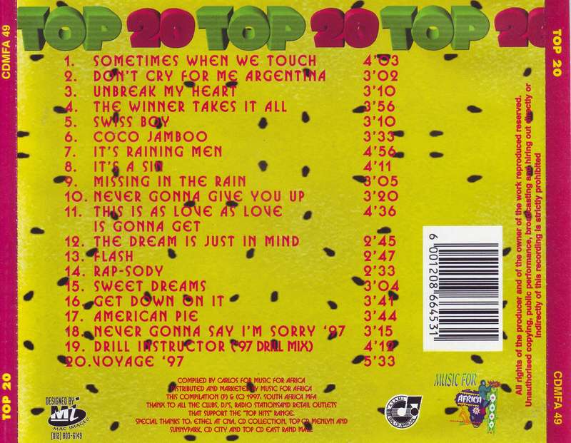 TOP 20 - Compilation (CD, covers) CDMFA 49 VG