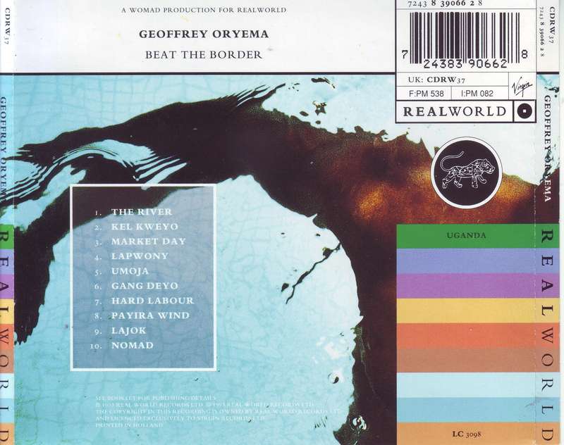 GEOFFREY ORYEMA - Beat the border (CD) CDRW 37 / 7243 8 39066 2 8 VG+
