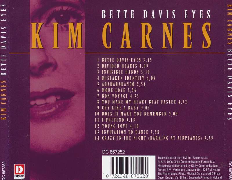 KIM CARNES - Bette Davis Eyes (CD) DC 867252 NM