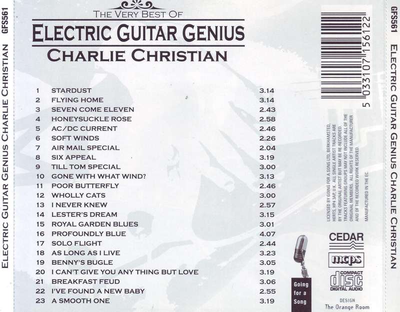 CHARLIE CHRISTIAN - Electric guitar genius: the very best of (CD) GFS561 EX