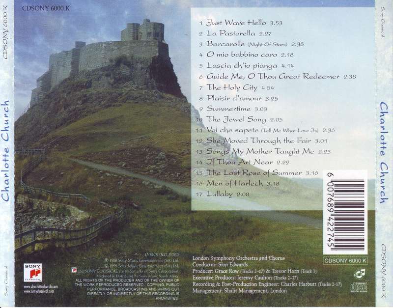 CHARLOTTE CHURCH - Charlotte Church (CD) CDSONY 6000 K NM (R25 SALE)