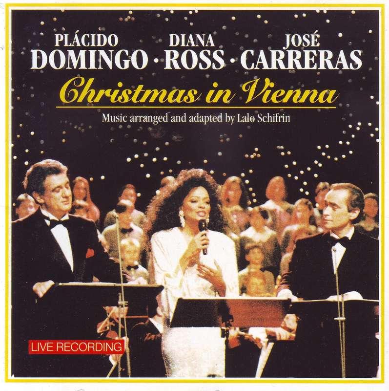 PLACIDO DOMINGO, DIANA ROSS, JOSE CARRERAS - Christmas In Vienna (CD)  CDSONY 3806 K NM-