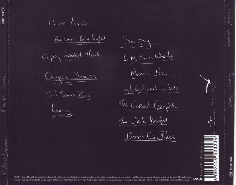 MICHAEL LOWMAN - Crayon boxes (CD) UMGCD 124 VG to VG+