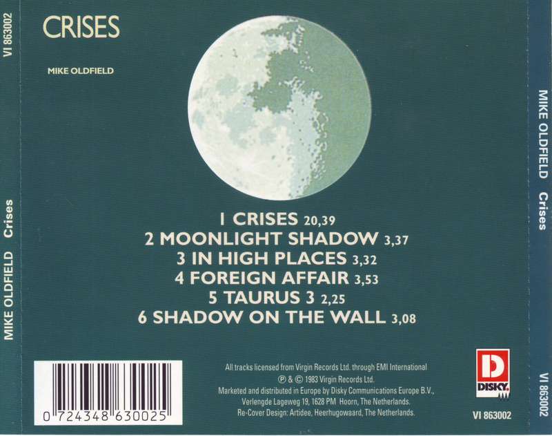 MIKE OLDFIELD - Crises (CD) VI 863002 VG+