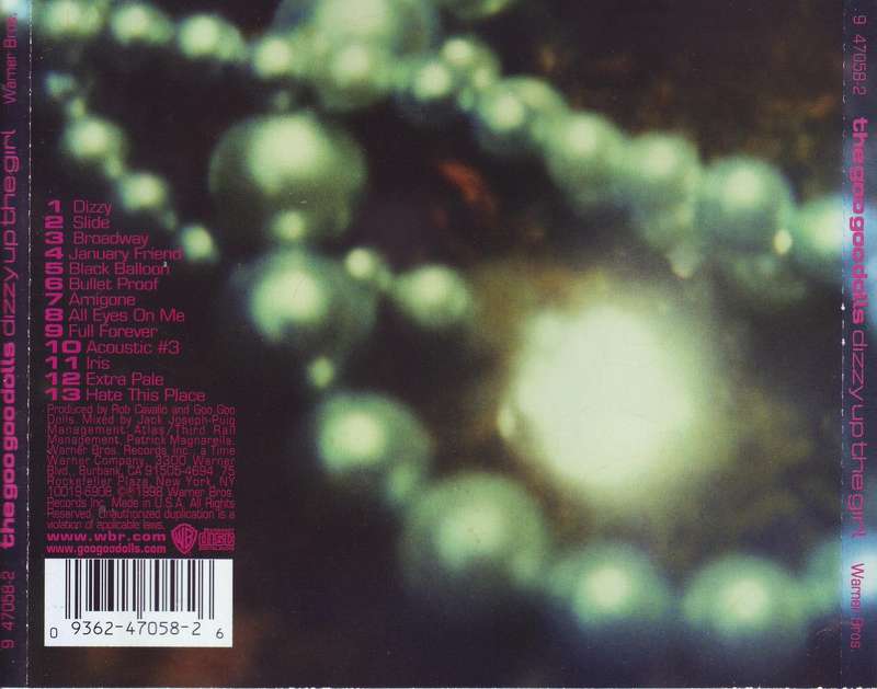 THE GOO GOO DOLLS - - Dizzy Up The Girl (CD) 9 47058-2 EX