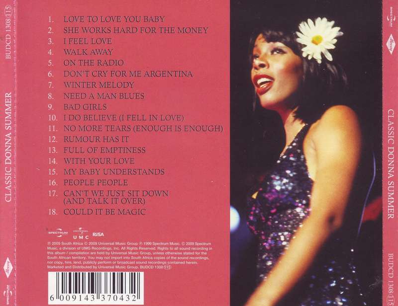 DONNA SUMMER - Classic Donna Summer (CD) BUDCD 1308 EX