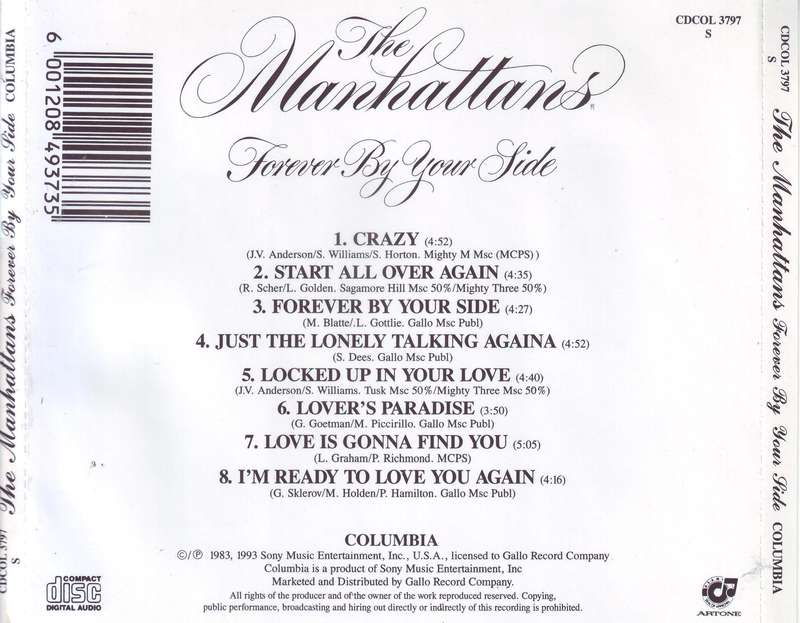 THE MANHATTANS - Forever by your side (CD) CDCOL 3797 S NM-