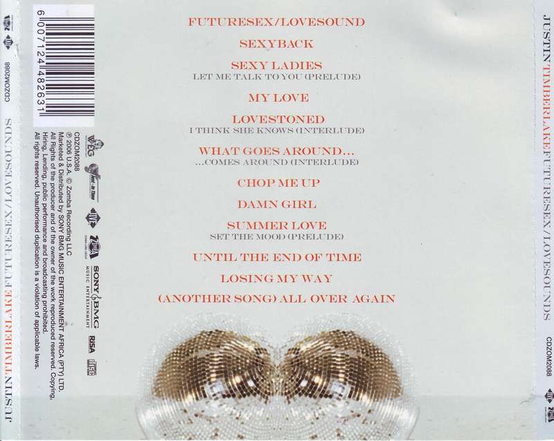 JUSIN TIMBERLAKE - Futuresex / lovesounds (CD) CDZOM2088 NM