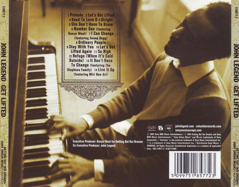 JOHN LEGEND - Get lifted (CD)  518577 2 EX