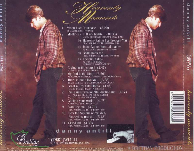DANNY ANTILL - Heavenly moments (CD) CDBRT (WL) 111  NM