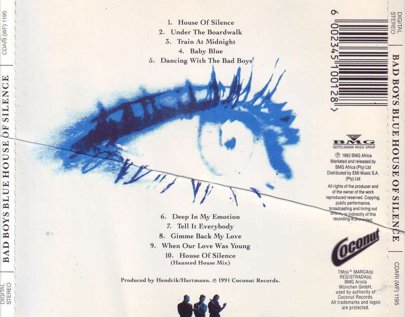 BAD BOYS BLUE - House of silence (CD, see description) CDARI (WF) 1195 VG+