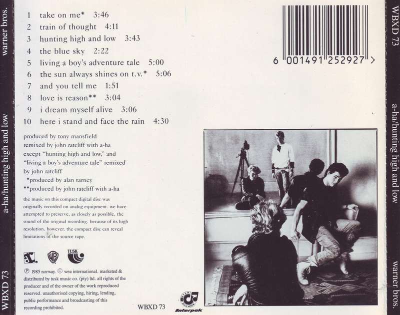 A-HA - Hunting high and low (CD) WBXD 73 VG+