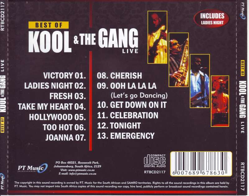 KOOL & THE GANG - Best Of Kool & The Gang Live (CD) RTBCD2117 NM