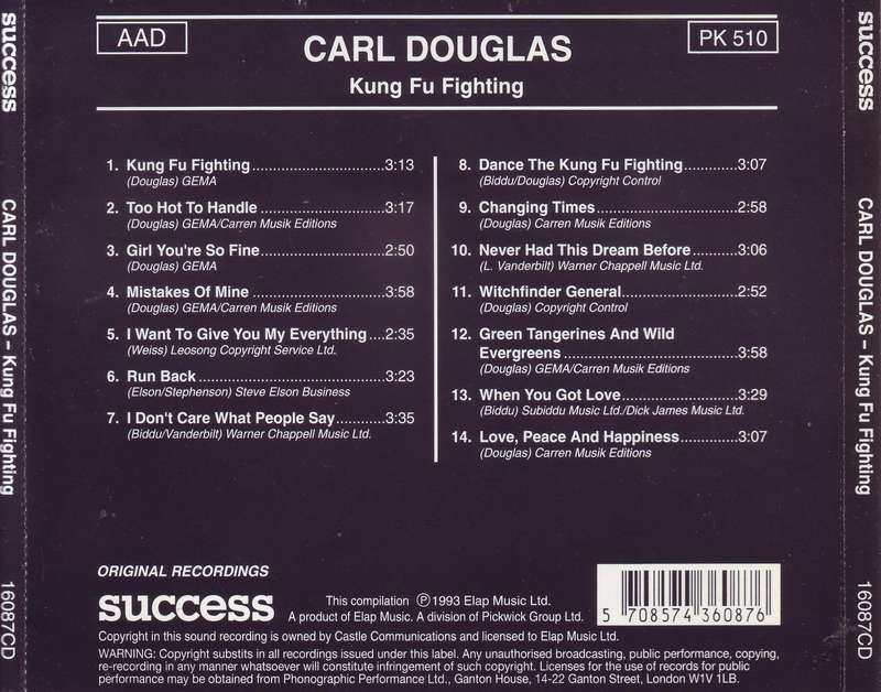 CARL DOUGLAS - Kung fu fighting (CD) 16087CD EX