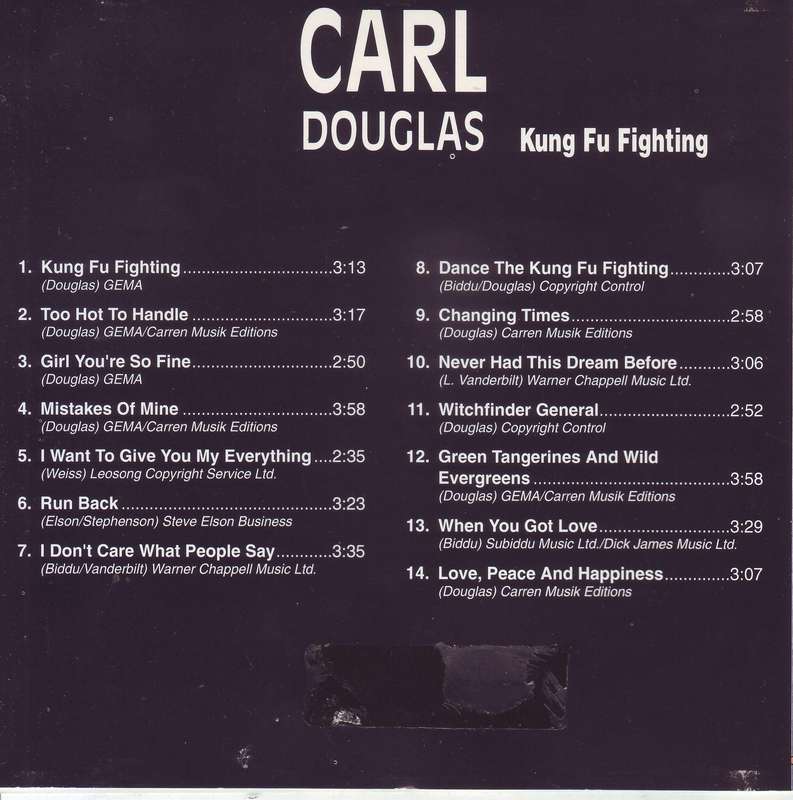 CARL DOUGLAS - Kung fu fighting (CD) 16087CD EX