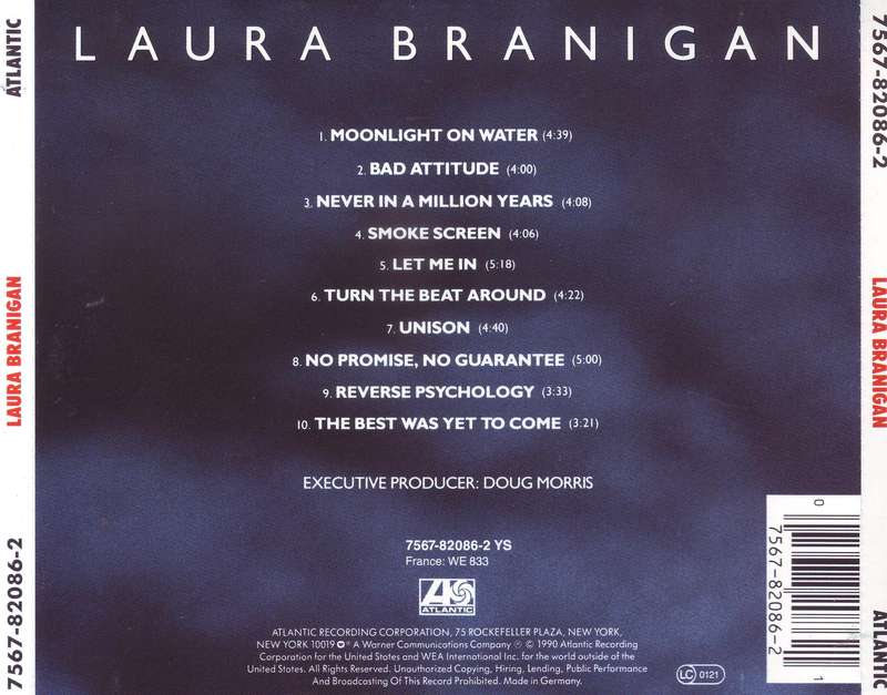 LAURA BRANIGAN - Laura Branigan (CD) 7567-82086-2  EX