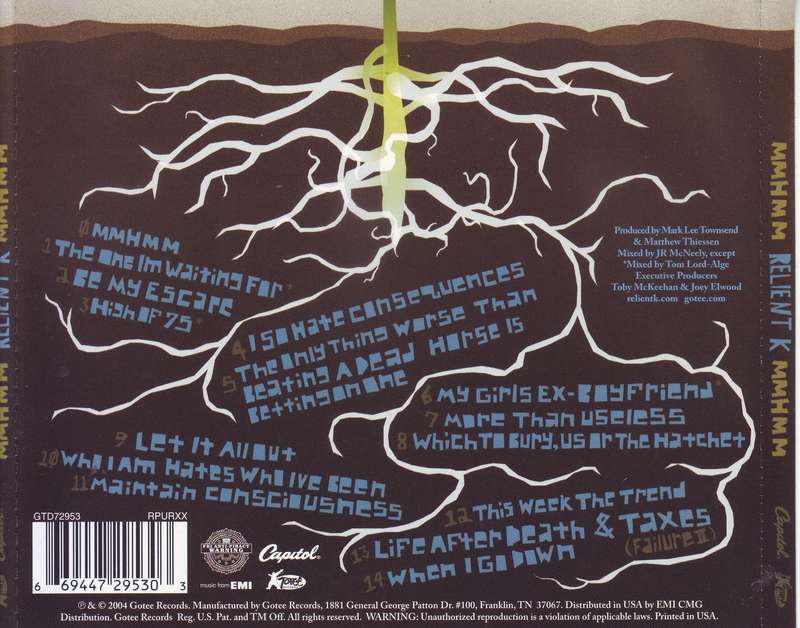 RELIENT K - Mmhmm (CD) GTD72953 VG+