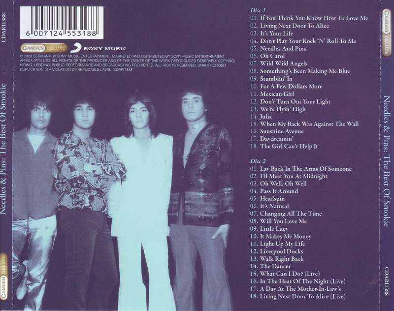 SMOKIE - Needles & Pins The Best Of Smokie (double CD) CDARI1388 NM-