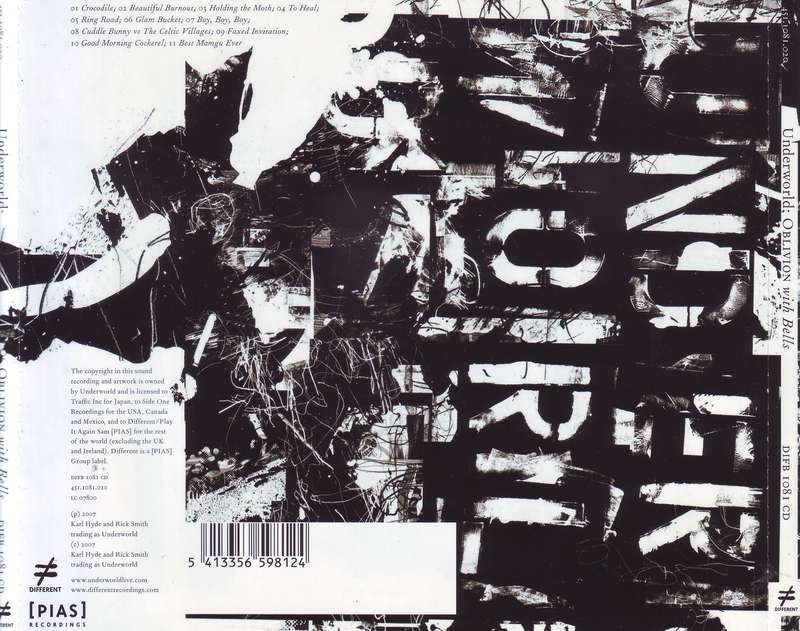 UNDERWORLD - Oblivion with bells (CD)  451.1081.020 / DIFB 1081 CD VG+