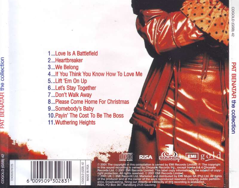 PAT BENATAR - The collection (CD) CDGOLD (GSB) 42 NM-
