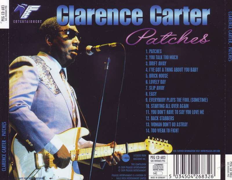 CLARENCE CARTER - Patches (CD) PEG CD 683 NM-
