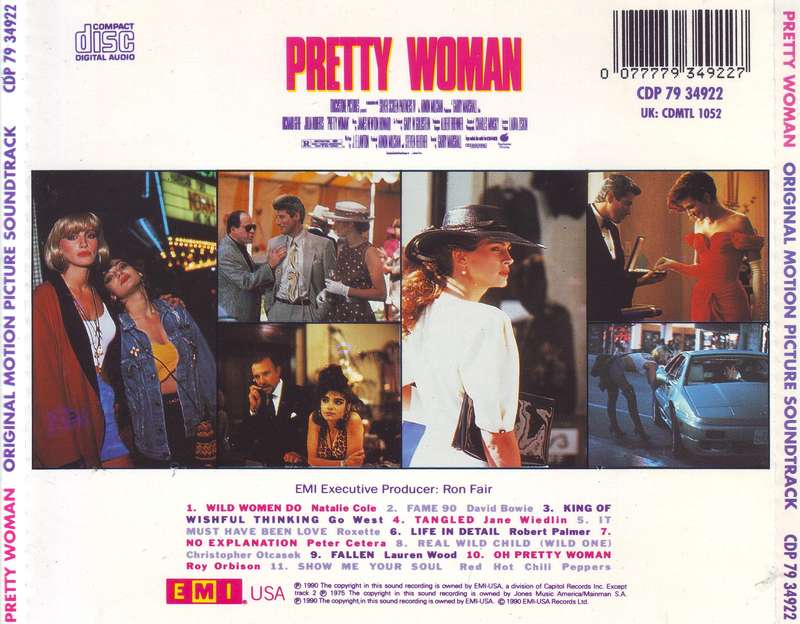 PRETTY WOMAN - Original motion picture soundtrack (CD) CDP 79 34922 EX