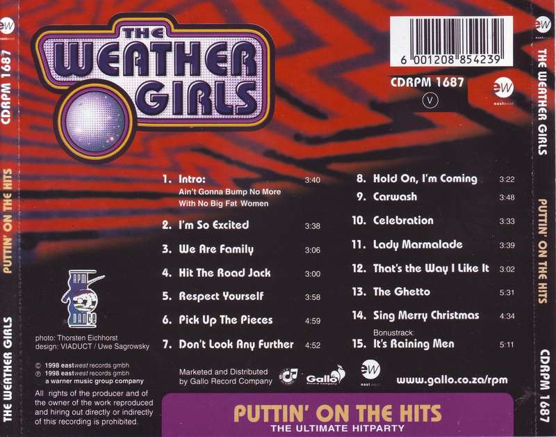 THE WEATHER GIRLS - Puttin' on the hits (the ultimate hitparty (CD) CDRPM 1687 NM