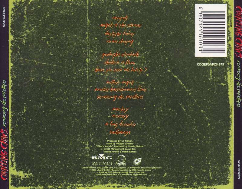 COUNTING CROWS - Recovering the satellites (CD) CDGEF(WF)24975 NM