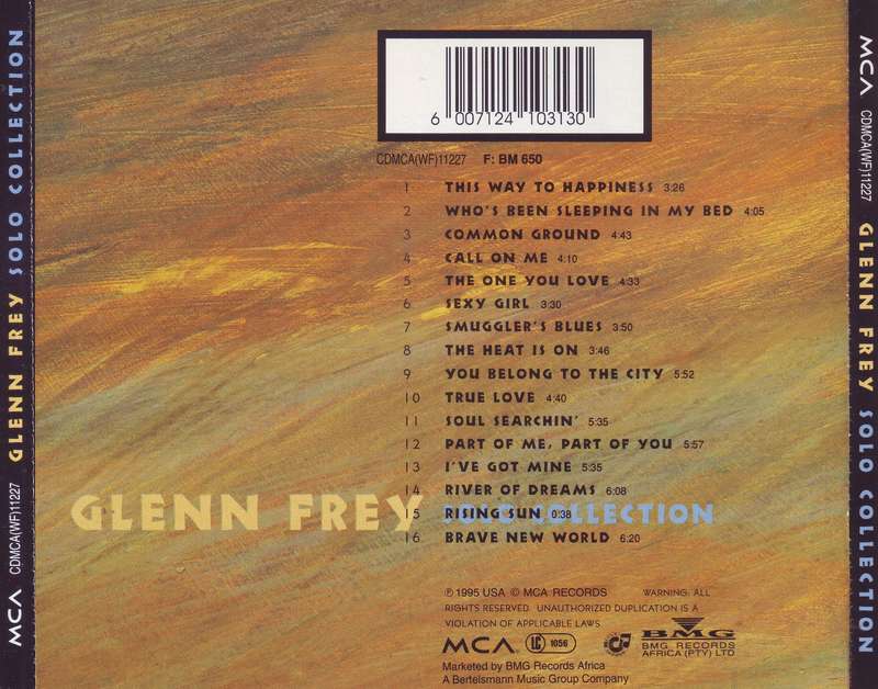GLENN FREY - Solo collection (CD) CDMCA(WF)11227 NM-