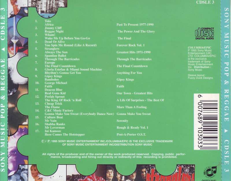 SONY MUSIC POP & REGGAE - Compilation (CD) CDSLE 3 VG