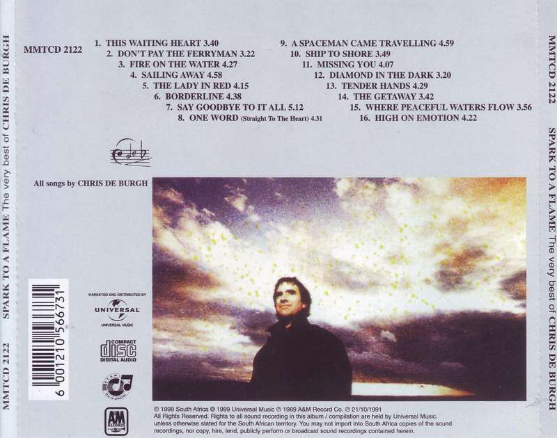 CHRIS DE BURGH - Spark To A Flame: The Very Best Of Chris De Burgh (CD) MMTCD 2122 EX
